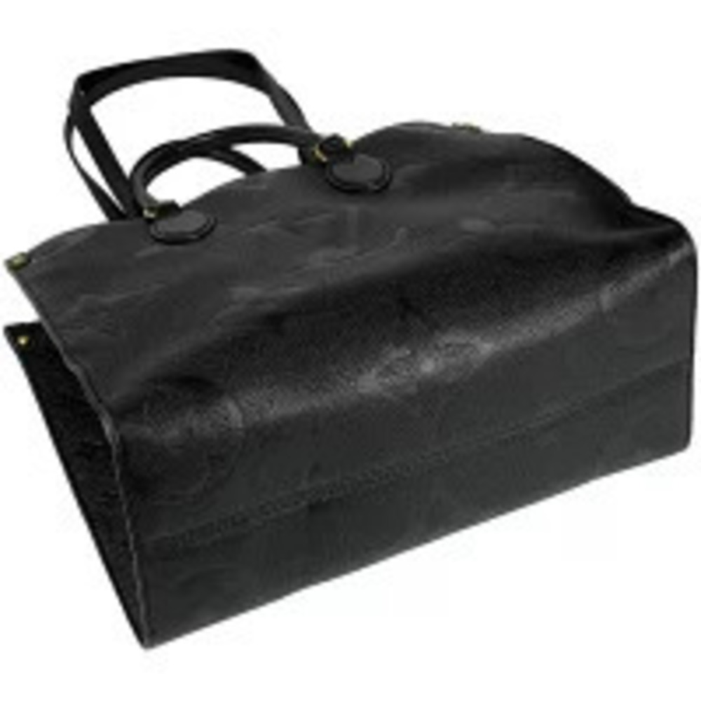Louis Vuitton Monogram Noir Black Shoulder Tote Empreinte OnTheGo Bag Black